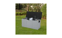 Slickblue 75 Gallon Outdoor Garden Plastic Storage Deck Box – Elegant & Practical Solution