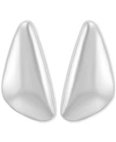 Polished Triangle Statement Stud Earrings in Sterling Silver