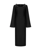 Nocturne Women's Cape Sleeve Maxi Dress