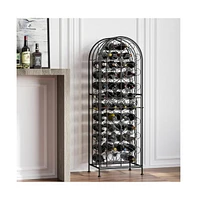 Slickblue Stylish Wine Rack Cabinet for Efficient Storage and Display of Bottles and Glassware