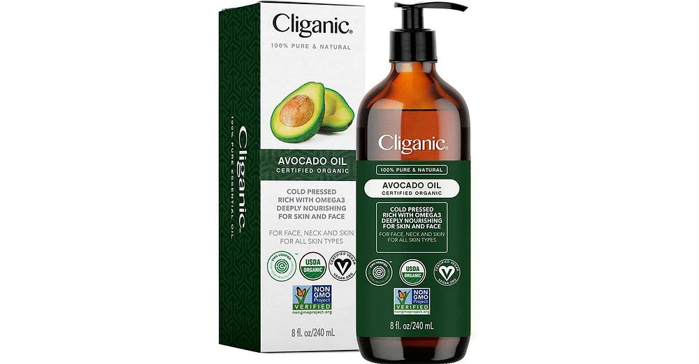 Cliganic Organic Avocado Oil, 8oz