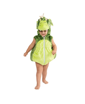 Dress Up America Green Dragon Hooded Romper Costume