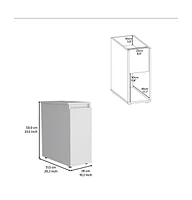 Depot E-shop Nova Bathroom Storage Cabinet, One Drawer, Liftable Top, White
