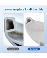 gaomon Two-Piece Elongated Toilet - 21" Bowl Height, Standard Seat Included