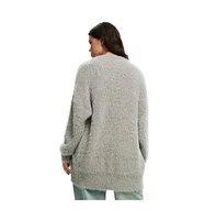 Cotton On Women's Faux Hair Longline Cardigan