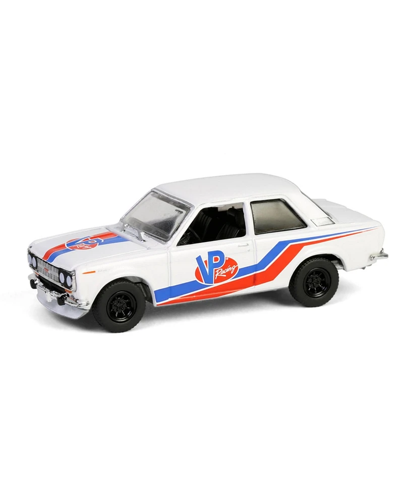 Greenlight Collectibles 1/64 1968 Datsun 510 Widebody Coupe Racing Fuels, Running on Empty