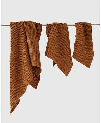 MagicLinen 3-Piece Waffle Towel Set