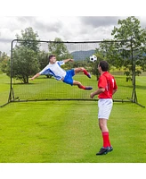 Hongge 12 x 6 Feet Soccer Rebounder Net with All Weather Net