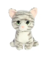 Aurora Small Misty Grey Tabby Petites Expressive Plush Toy 7"