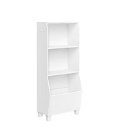 Kids Bookcase with Toy Organizer