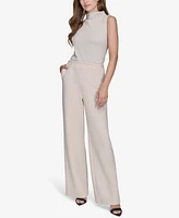 Halston Women's Mid-Rise Wide-Leg Pants