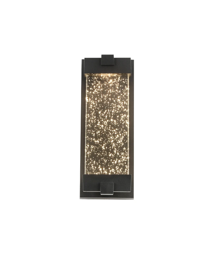 Flynama 1-Light Matte Black not Motion Sensing Led Outdoor Hardwired Wall Lantern Sconce with No Bulbs Included