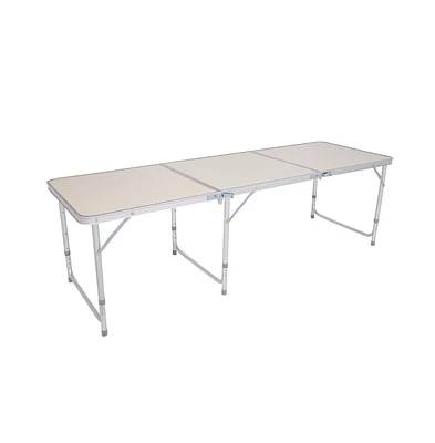 Slickblue Home Use Aluminum Alloy Folding Table - White