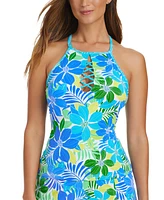 Bleu by Rod Beattie Women's Cross-Strap Tankini Top