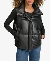 Levi's Women's Faux Leather Puffer Vest