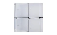 Slickblue 16-Cube Storage Shelf Bookcase in White, Versatile Shelving Unit for Organizing Closets, Toys, and More
