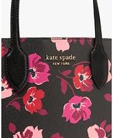 Kate Spade New York Women's Bleecker Fall Poppies Medium Tote Bag