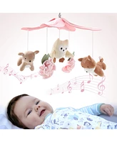 The Peanutshell Little Forest Baby Musical Crib Mobile, 12 Lullabies