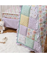 The Peanutshell Crib Bedding Set for Baby Girls, Fresh Floral, 3 Pieces