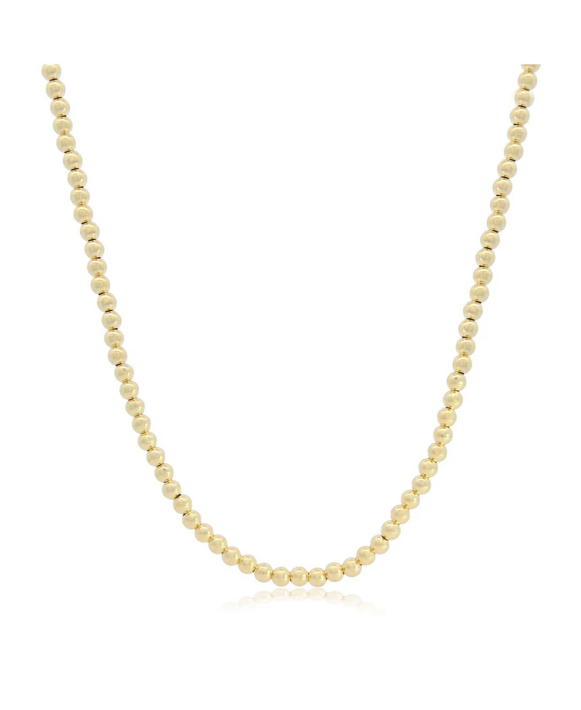 The Lovery Gold Ball Bead Chain Necklace 14K Gold