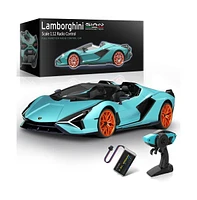 Miebely Lamborghini Remote Control Car 1: 12，Blue