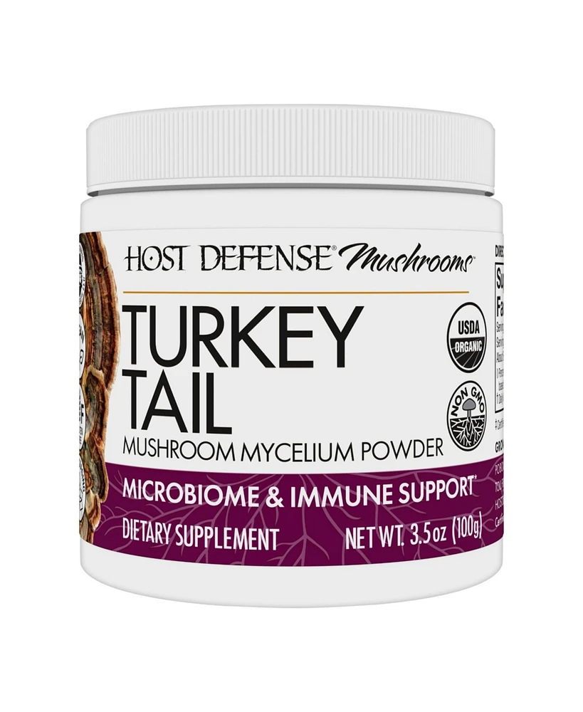 Host Defense Turkey Tail Mushroom Powder - Digestive Health & Immune Response Support Supplement