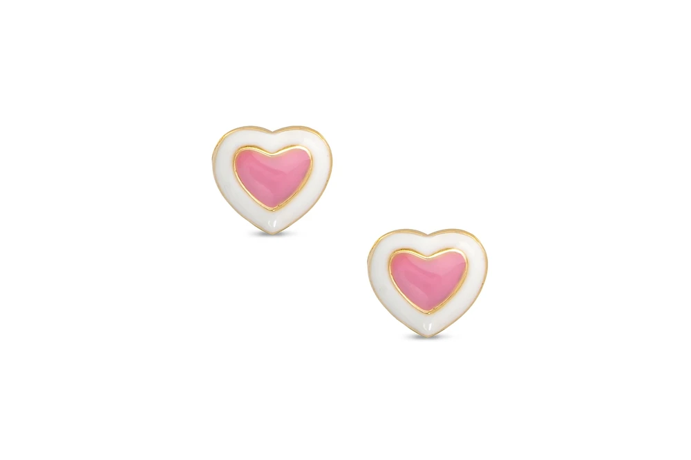 Lily Nily Girls Heart Stud Earrings