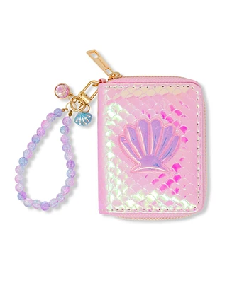 Tiny Treats + Zomi Gems Girls Shiny Seashell Mermaid Wallet