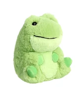 Aurora Mini Riberto Frog Rolly Pet Round Plush Toy Green 5"