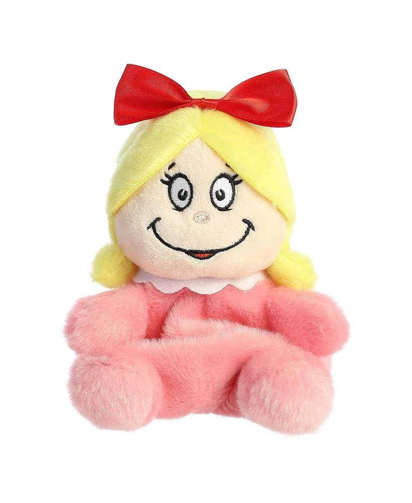 Aurora Mini Palm Pals Cindy-Lou Who Dr. Seuss Whimsical Plush Toy Pink 5"