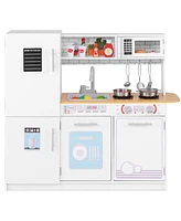 Hongge Toddler Pretend Play Kitchen Toy with Stove for 3+ Boys and Girls