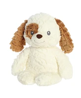 ebba Large Parker Puppy Huggy Collection Adorable Baby Plush Toy White 13"