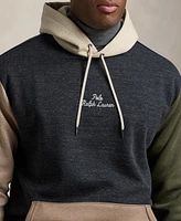 Polo Ralph Lauren Men's Big & Tall Logo Color-Blocked Double-Knit Hoodie