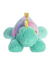 Aurora Large Chameleon Snoozles Laid-back Plush Toy Green 16"