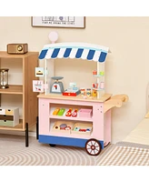 Hongge Toy Cart Play Set with Pos Machine and Lovely Scale