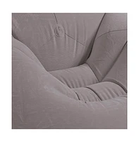 Intex Inflatable Contoured Corduroy Beanless Bag Lounge Chair, Grey | 68579EP