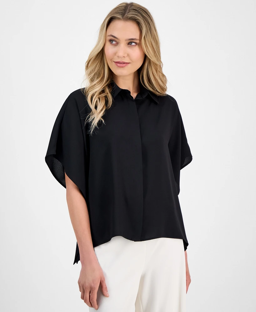 Anne Klein Women's Dolman-Sleeve Blouse