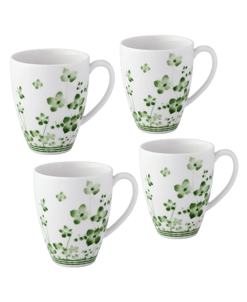 Noritake Bloomington Road 4.75" Set of 4 Mugs, Service for