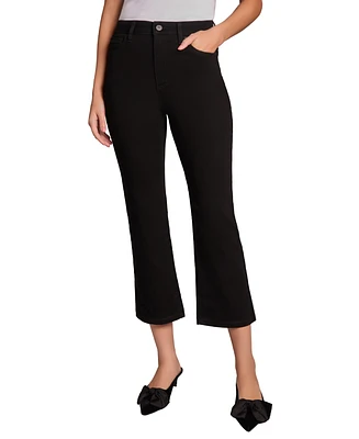 Jones New York Women's High-Rise Cropped Kick Flare Jeans