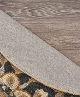 Lr Home Radiance RDC54062 6' x 6' Round Area Rug