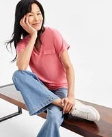 Style & Co Women's Split-Neckline Short-Sleeve Top, Exclusively at Macy's