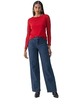 Sanctuary Sparkle Mesh Perfect Long-Sleeve T-Shirt