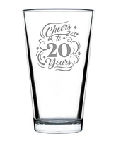 Bevvee Cheers to 20 Years - Pint Glass