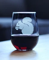 Bevvee Squirrel - Stemless Wine Glass