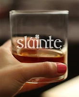 Bevvee Slainte Irish Cheers - Whiskey Rocks Glass