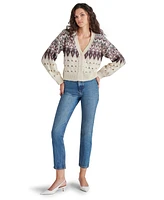 Steve Madden Women's Irisa Fair Isle Cardigan