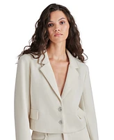 Steve Madden Women's Seraphine Cropped Knit Blazer