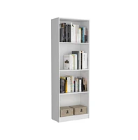 Benzoni Slim 2 Piece Living Room Set With 2 Bookcases, White