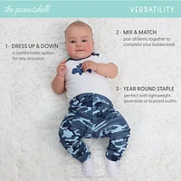 The Peanutshell Baby Boys Layette Gift Set Boys, Blue Camo, 23 Essential Pieces,