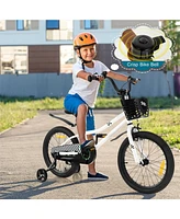 Hongge 18 Inch Kids Bike with Kickstand and Coaster Brake for 4-8 Years Old
